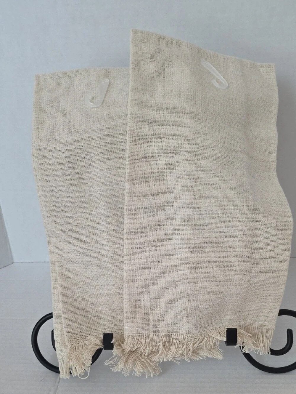 Dash of That NWT Cream Embroidered Pumpkin Fall Leaves Cotton Kitchen Towel Set